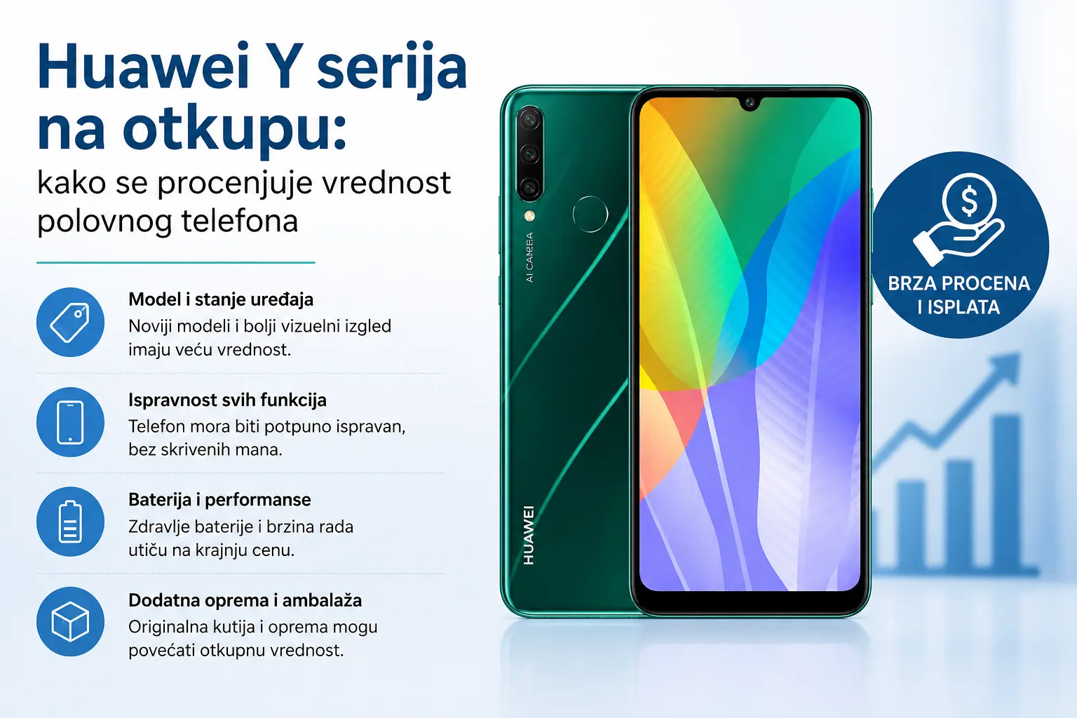 Huawei Y serija na otkupu brza procena polovnog telefona
