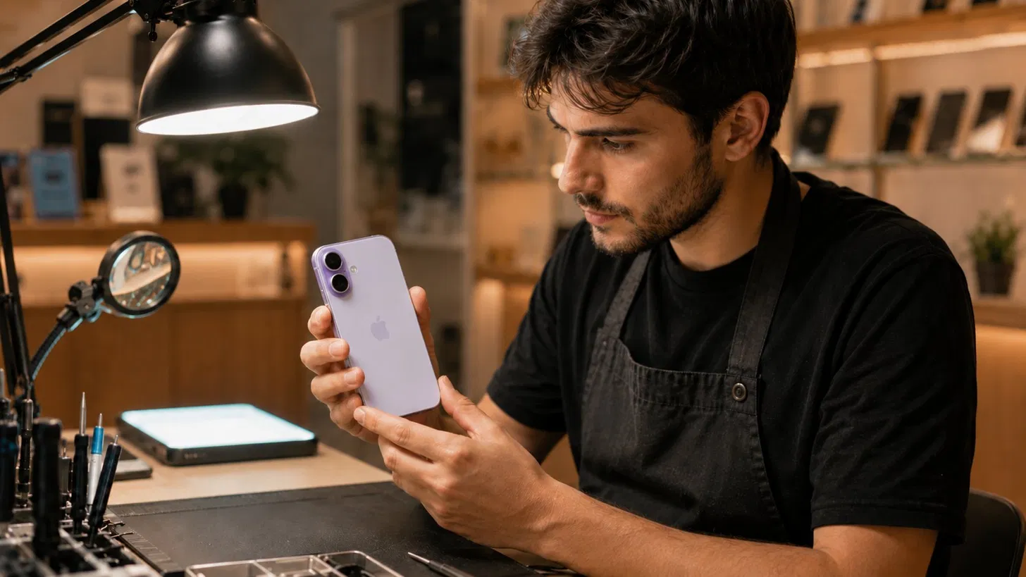 Otkup iPhone 17 u Srbiji, kupac predaje iPhone 17 prodavcu u prodavnici